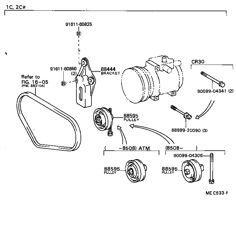 Exploded illustration MEC533F
