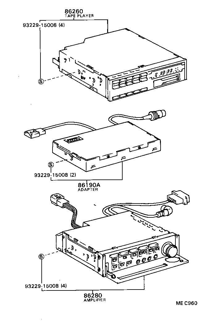 Exploded illustration MEC960