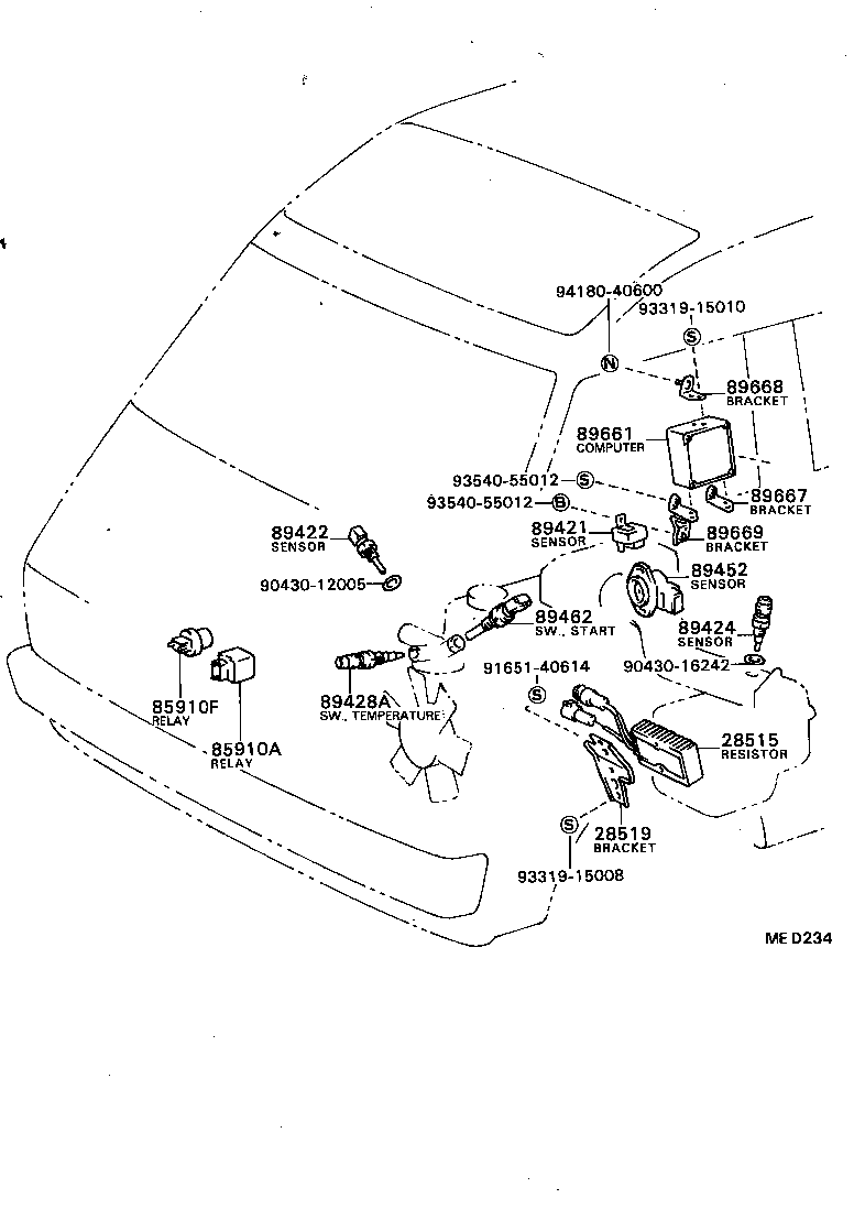 Exploded illustration MED234