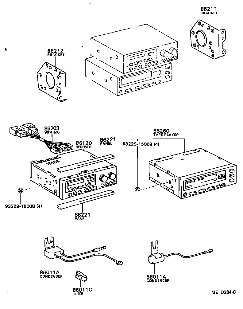 Exploded illustration MED284C