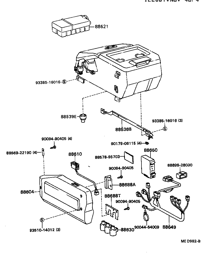 Exploded illustration MED982B