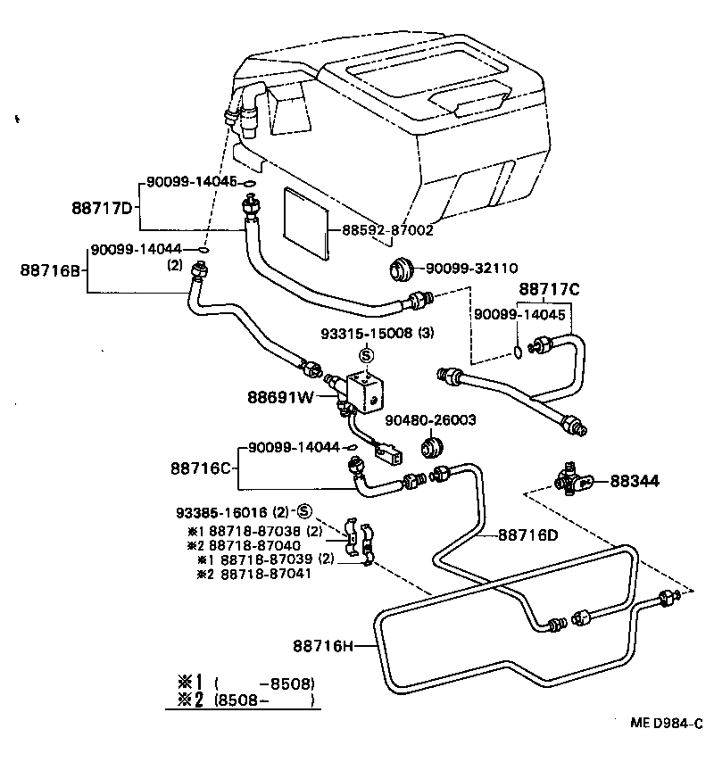 Exploded illustration MED984C
