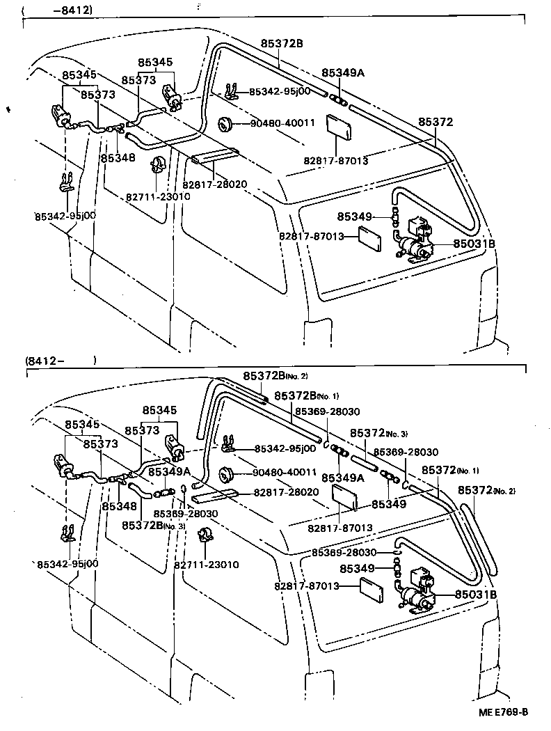 Exploded illustration MEE769B
