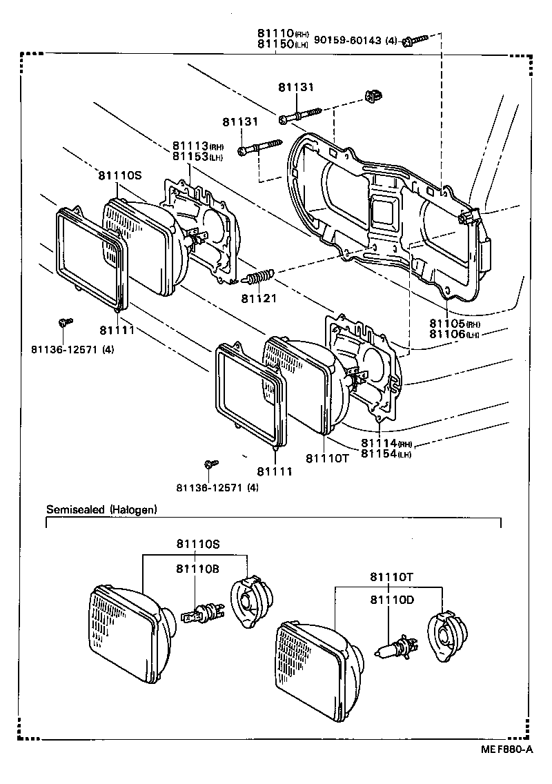 Exploded illustration MEF880A