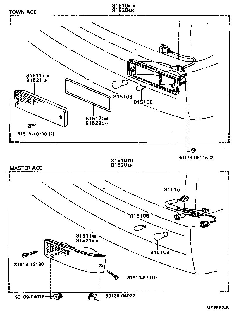 Exploded illustration MEF882B