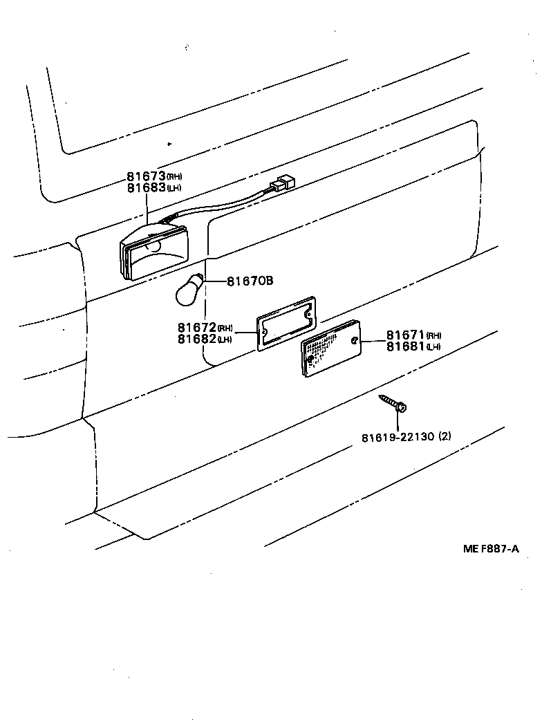 Exploded illustration MEF887A