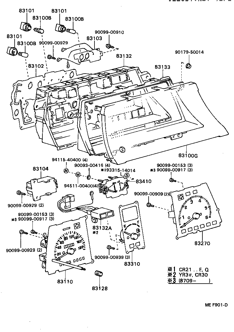 Exploded illustration MEF901D