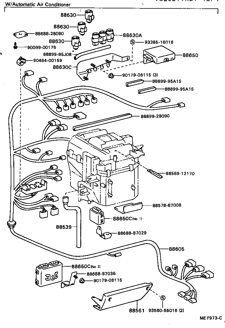 Exploded illustration MEF973C