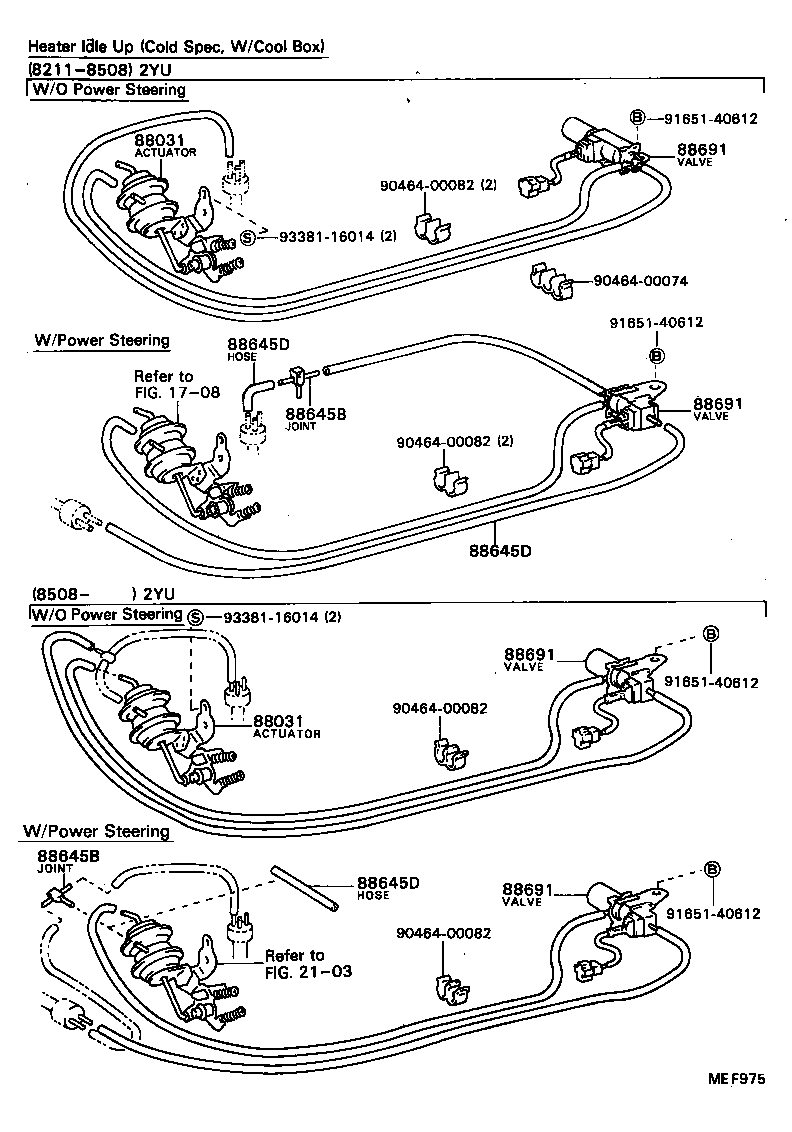 Exploded illustration MEF975