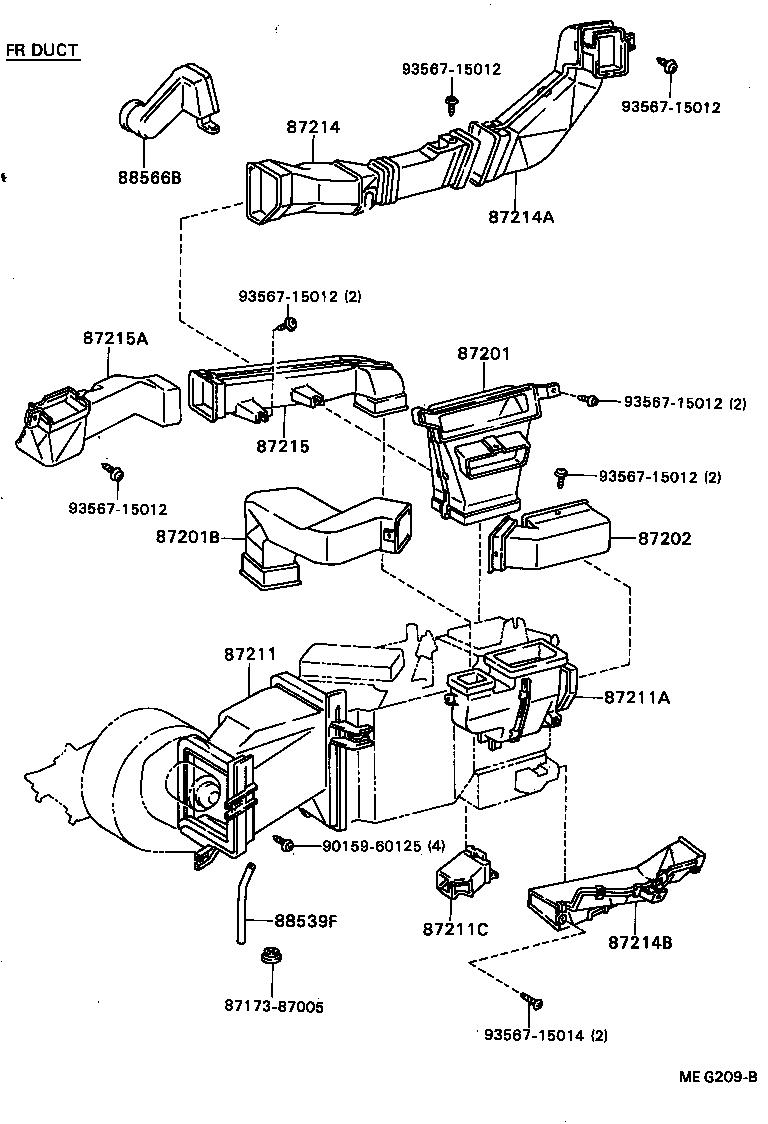 Exploded illustration MEG209B