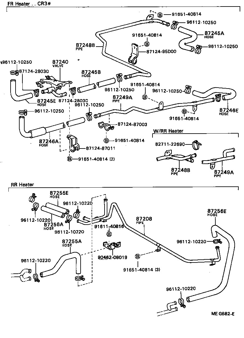 Exploded illustration MEG682E