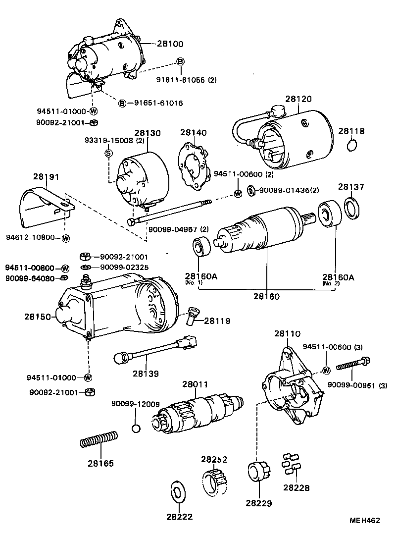 Exploded illustration MEH462