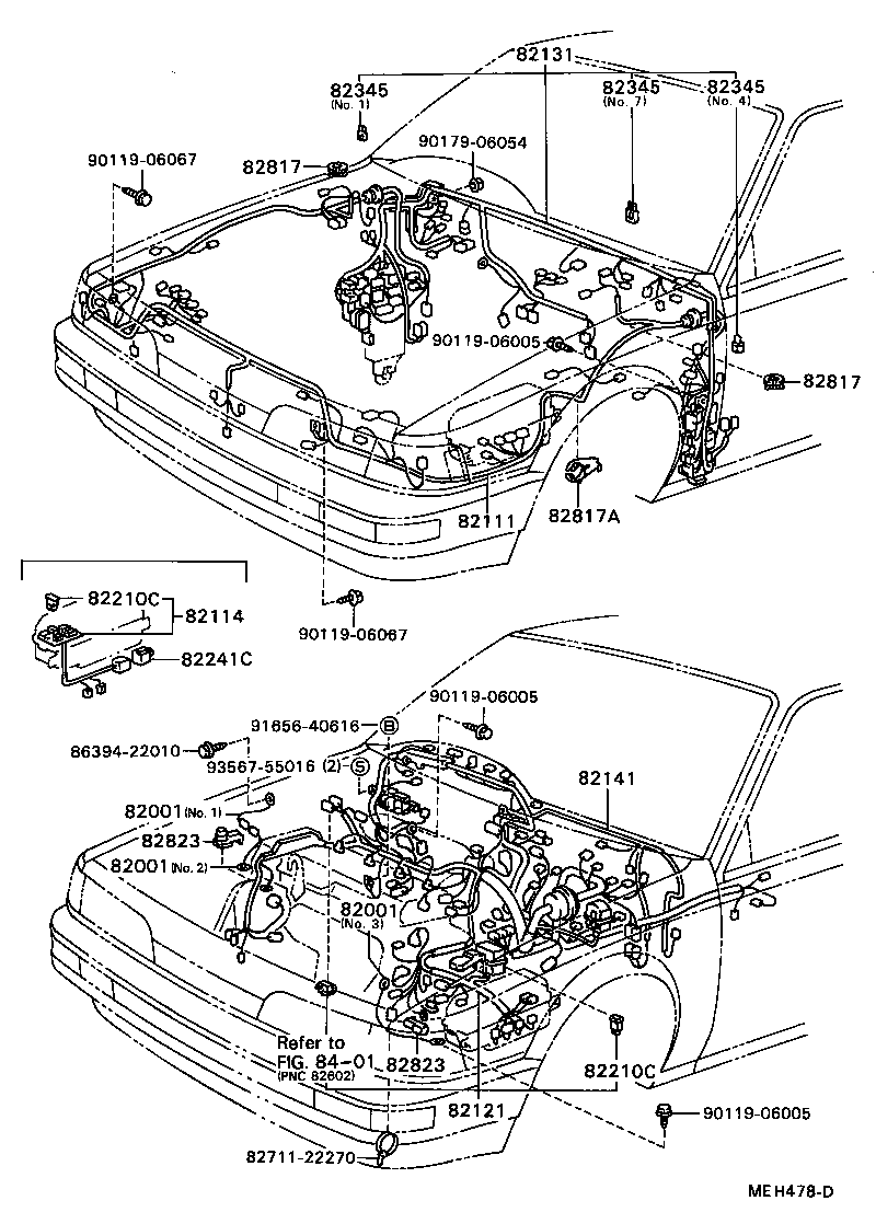 Exploded illustration MEH478D
