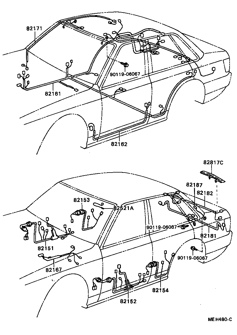 Exploded illustration MEH480C