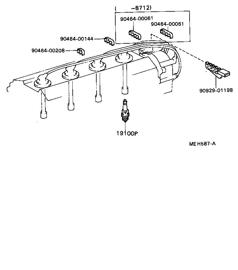 Exploded illustration MEH587A
