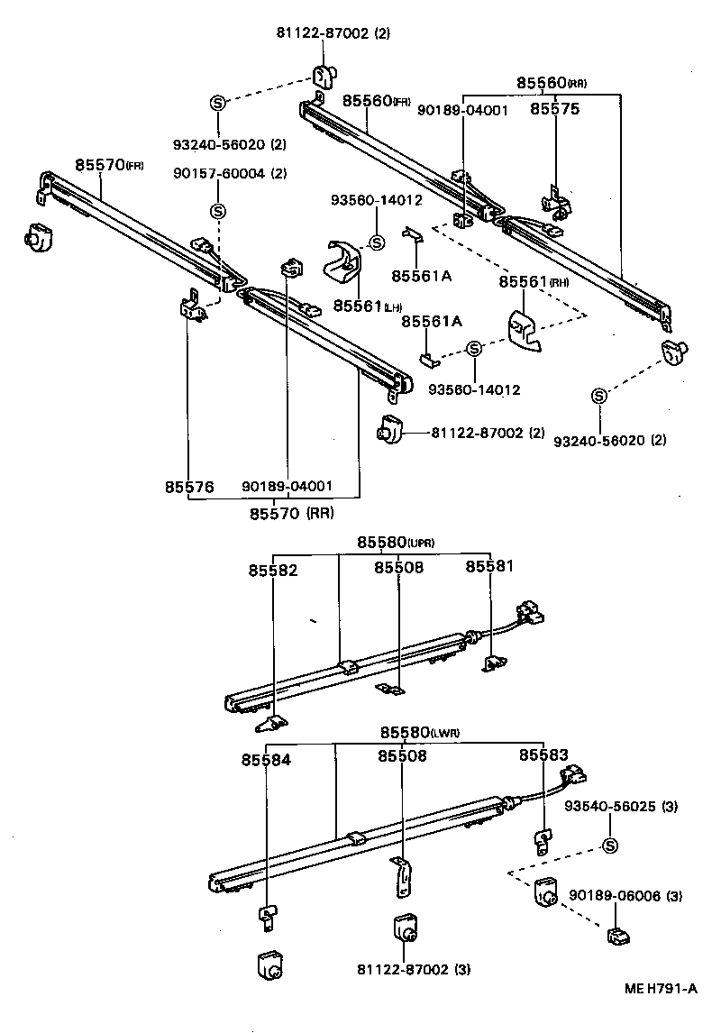 Exploded illustration MEH791A
