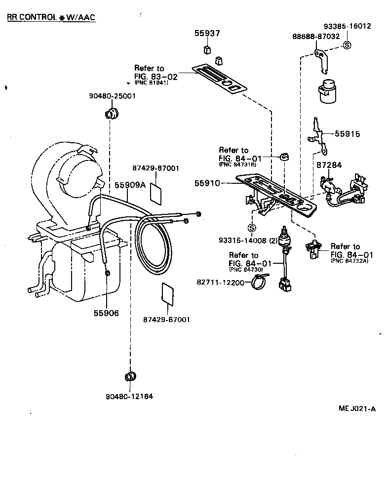 Exploded illustration MEJ021A