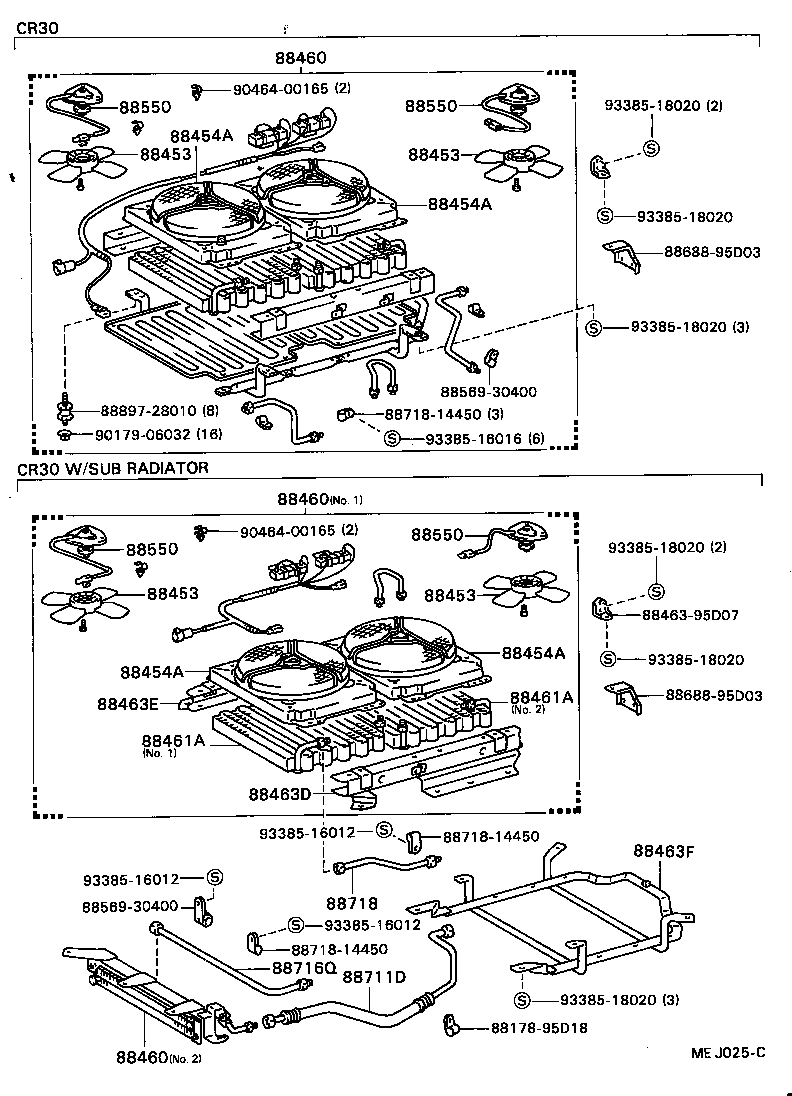 Exploded illustration MEJ025C