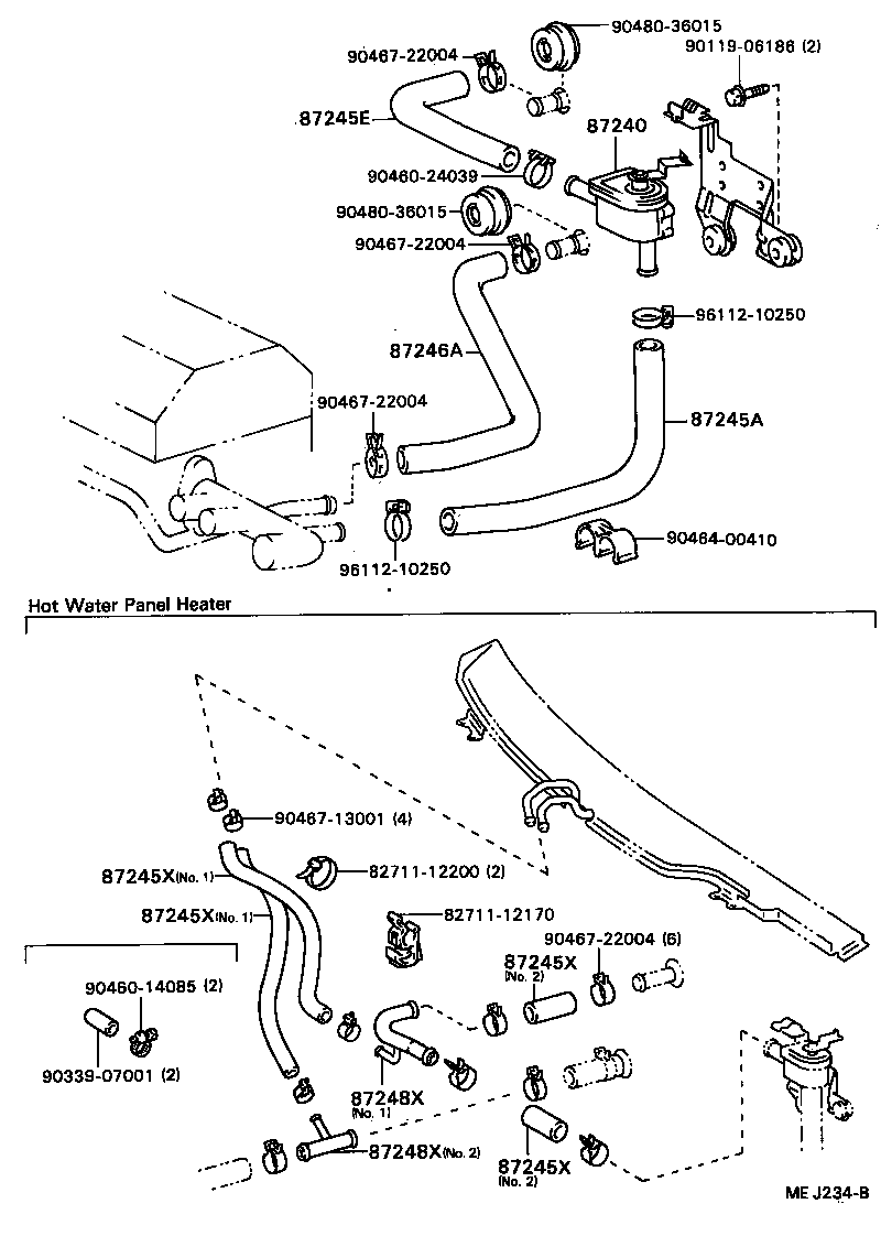 Exploded illustration MEJ234B