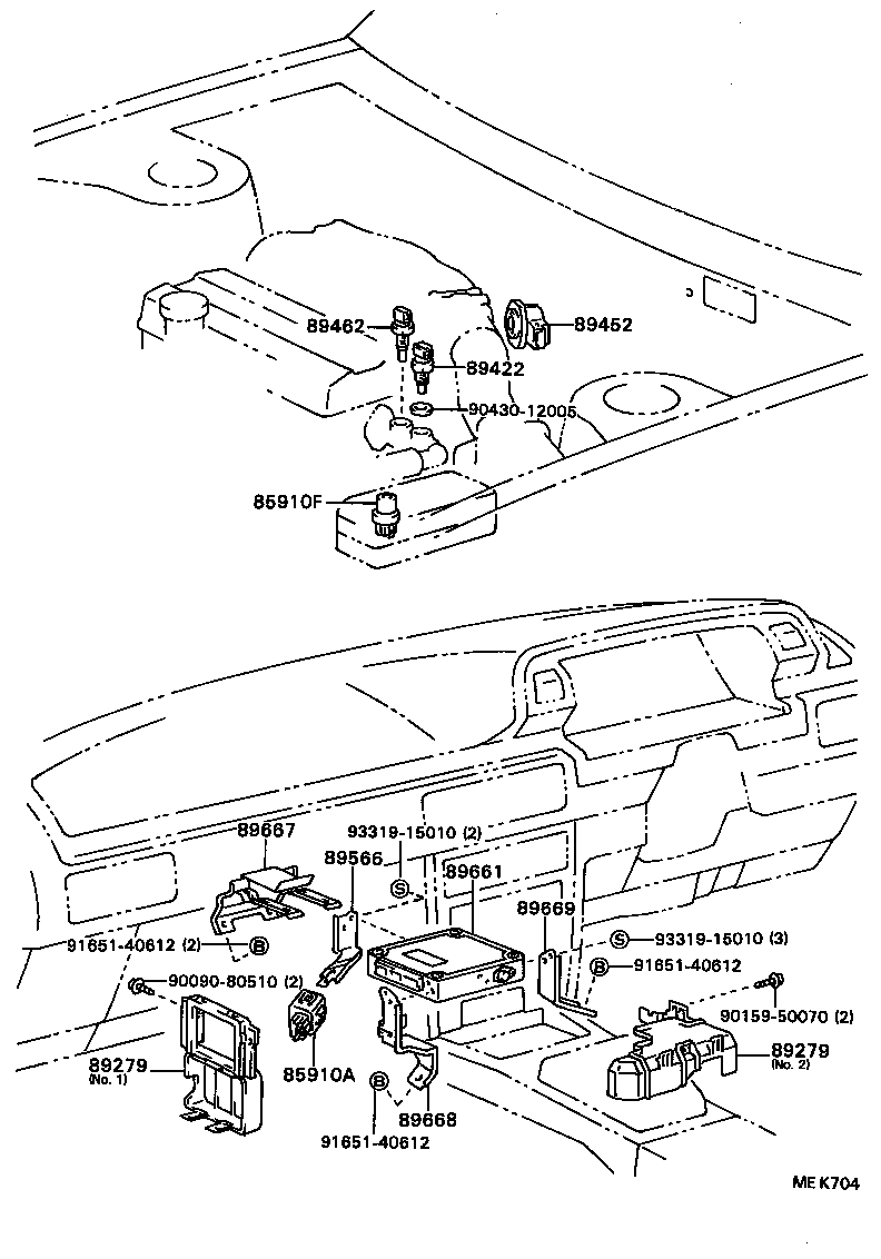 Exploded illustration MEK704