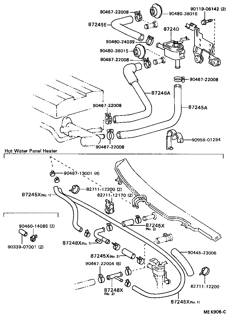 Exploded illustration MEK906C