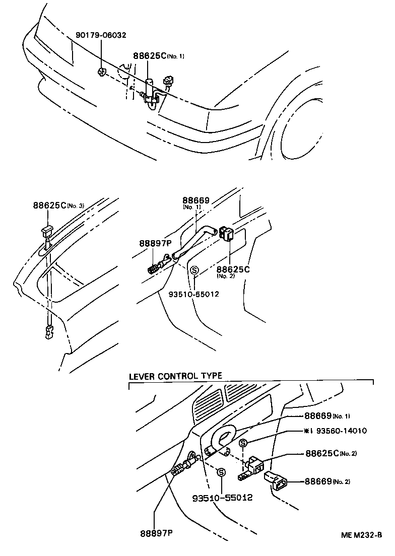 Exploded illustration MEM232B
