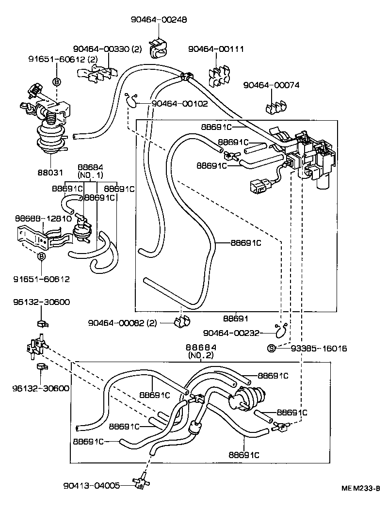 Exploded illustration MEM233B
