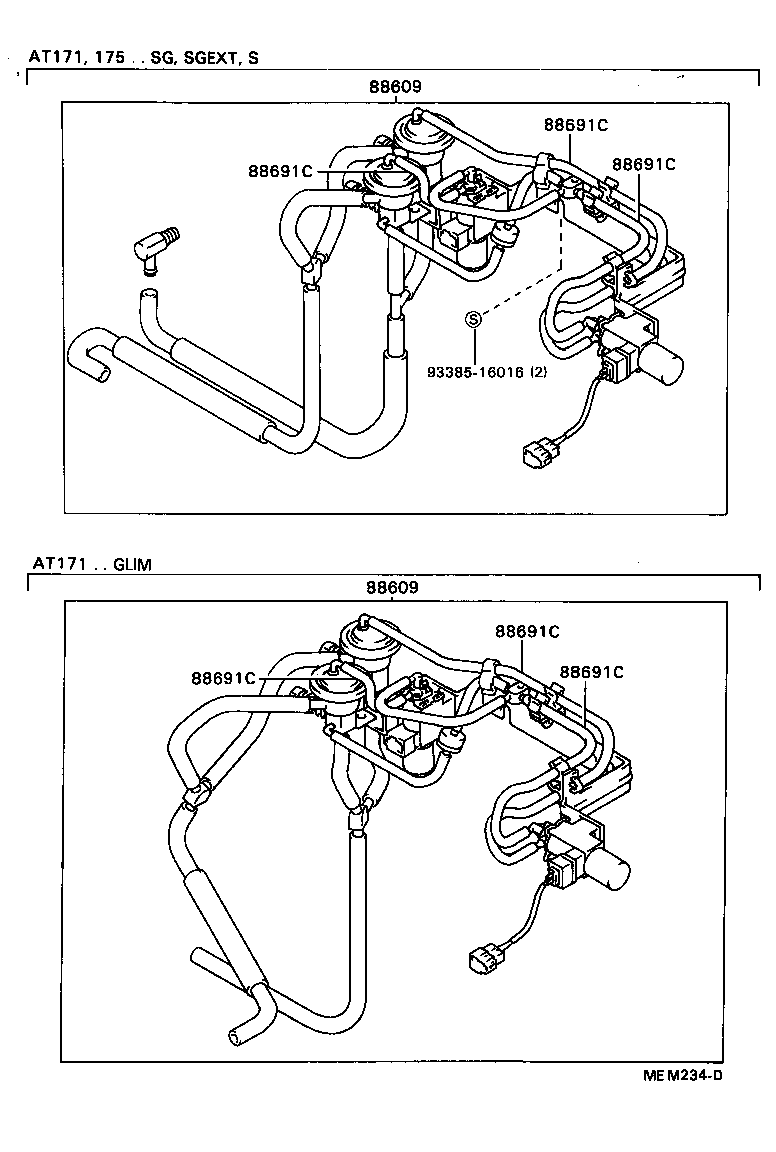 Exploded illustration MEM234D