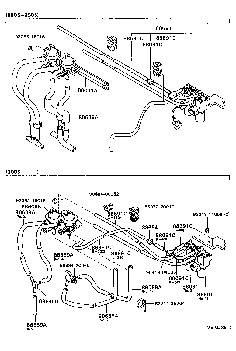 Exploded illustration MEM235D