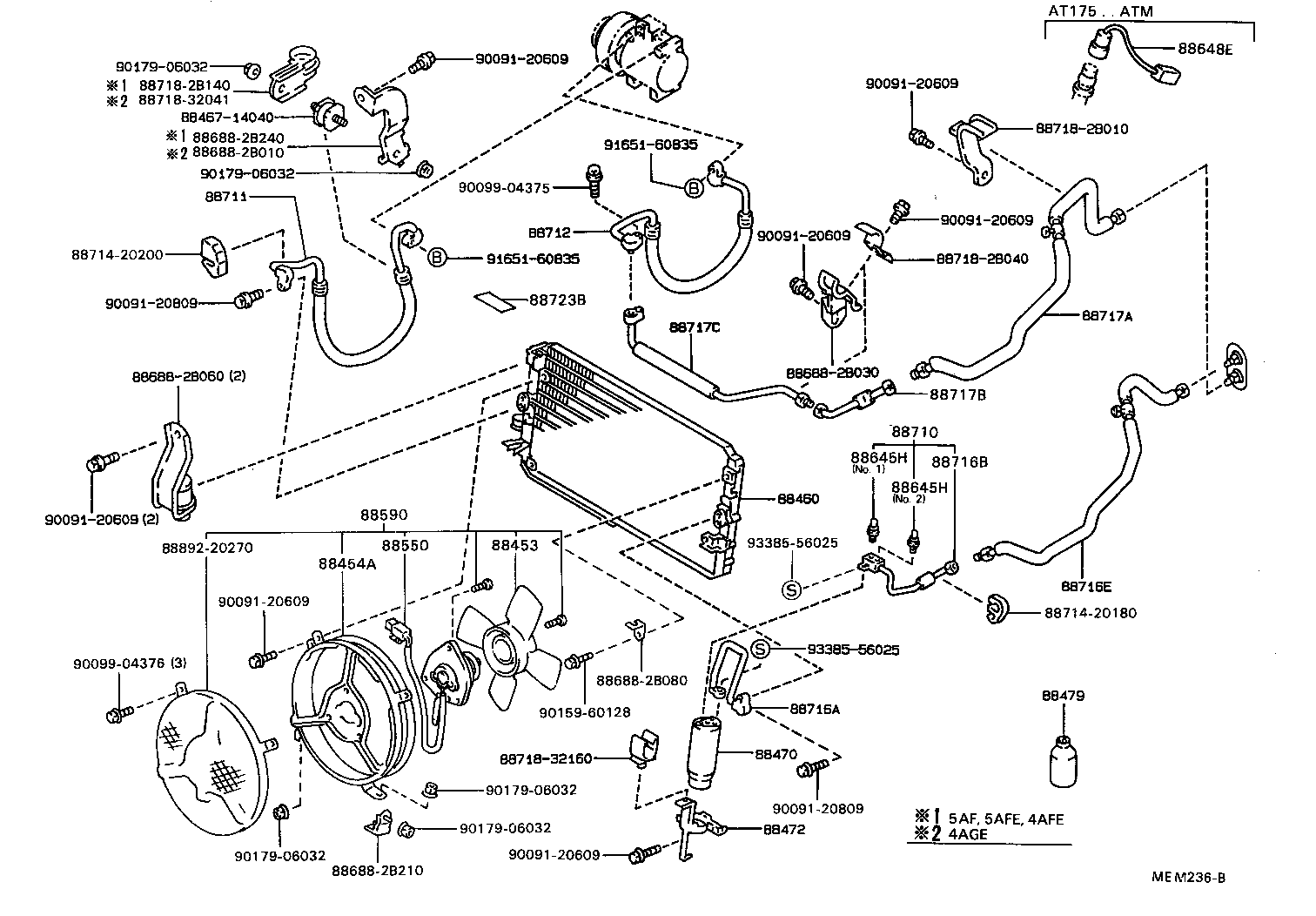 Exploded illustration MEM236B