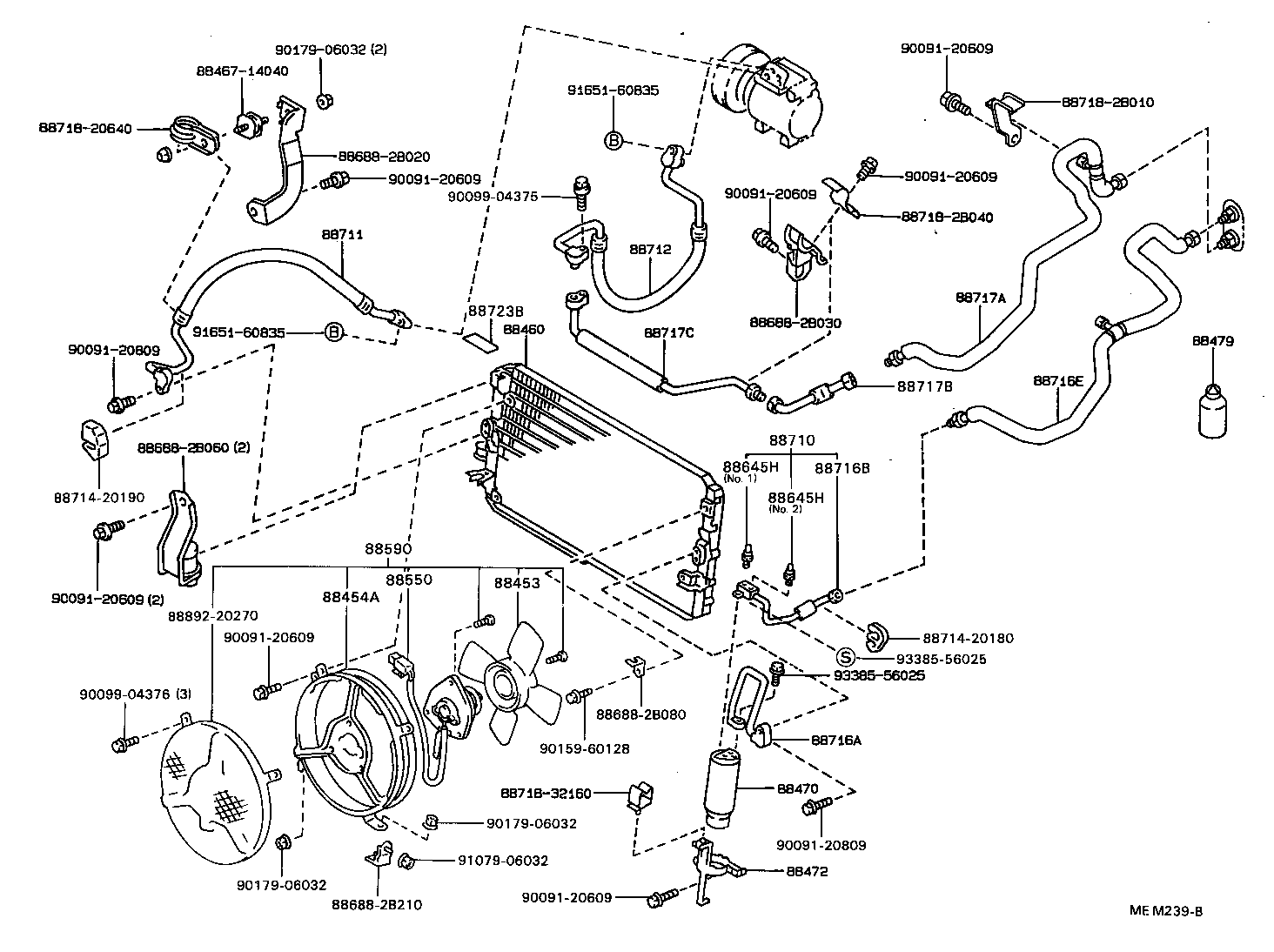 Exploded illustration MEM239B