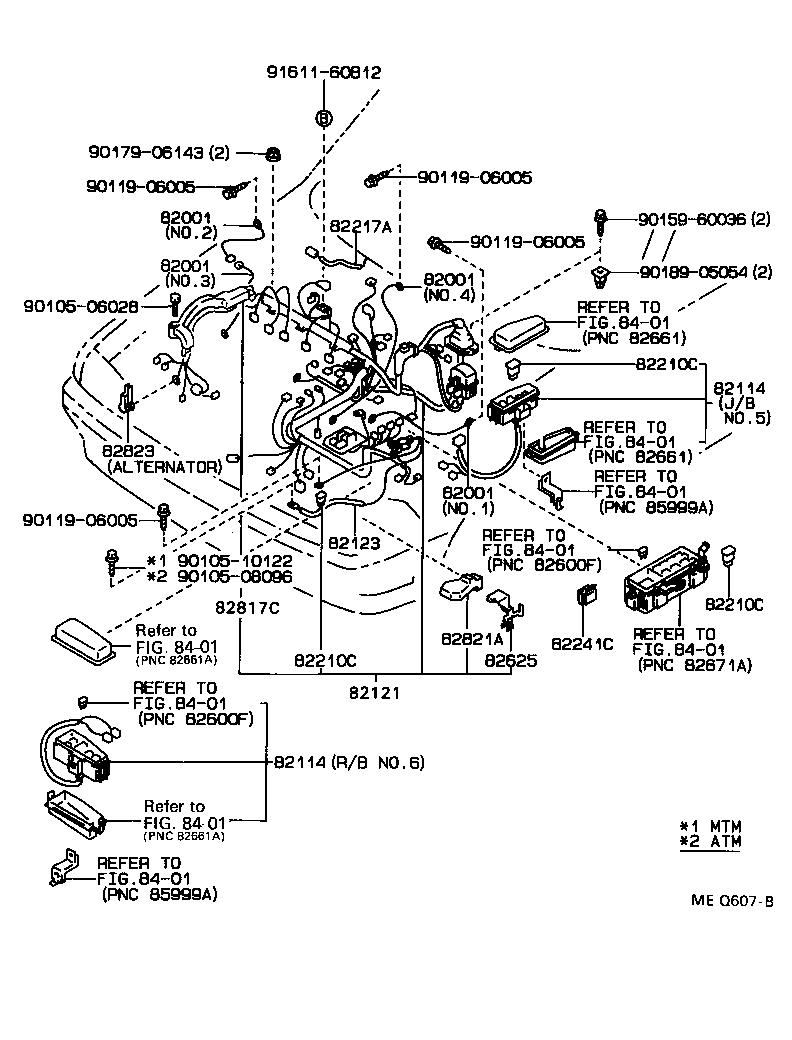 Exploded illustration MEQ607B