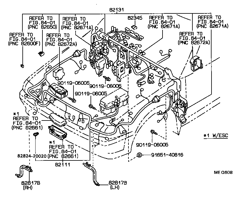 Exploded illustration MEQ608