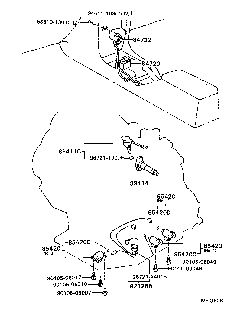 Exploded illustration MEQ626