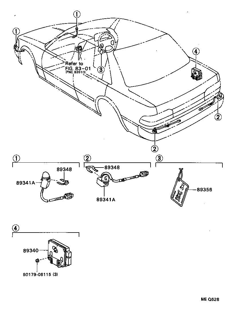 Exploded illustration MEQ628