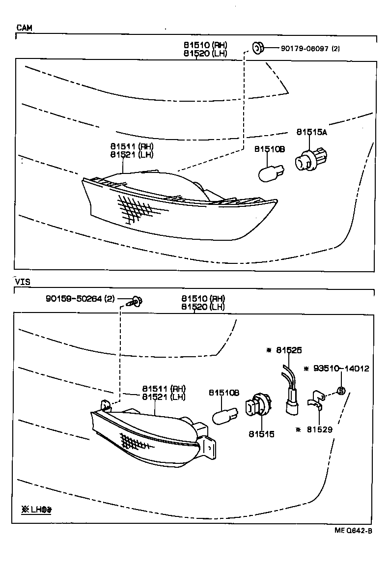 Exploded illustration MEQ642B