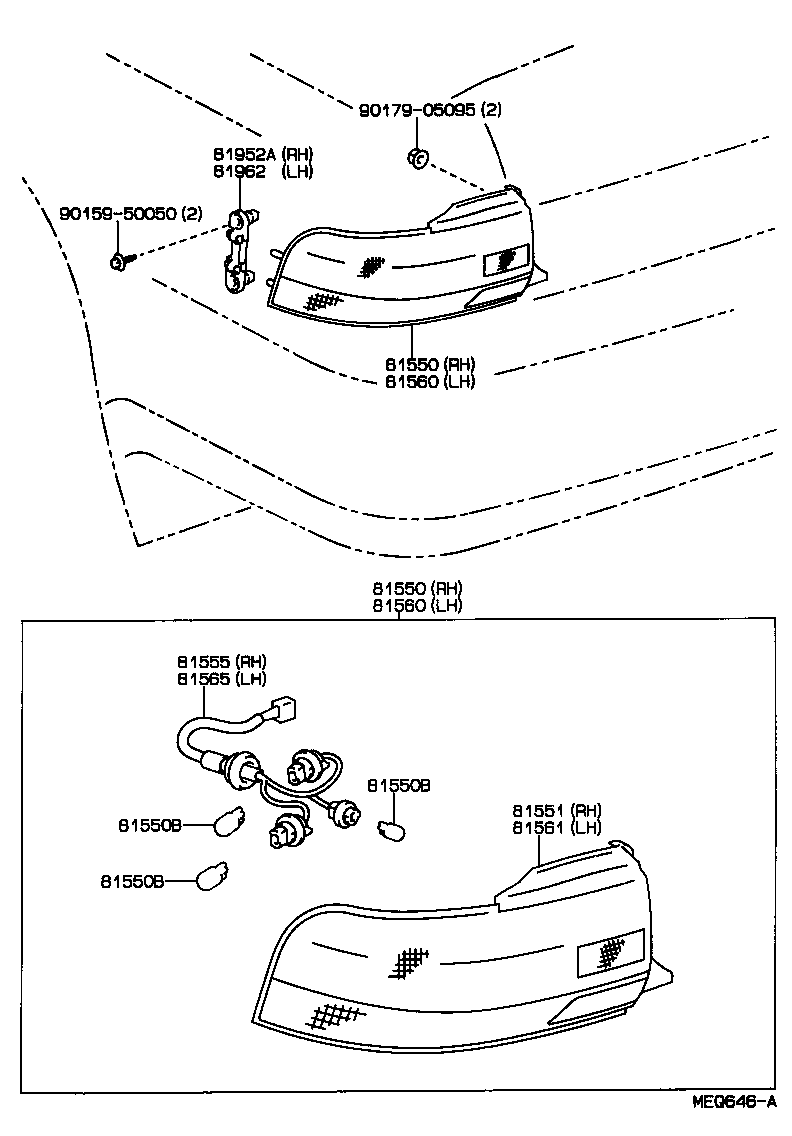 Exploded illustration MEQ646A