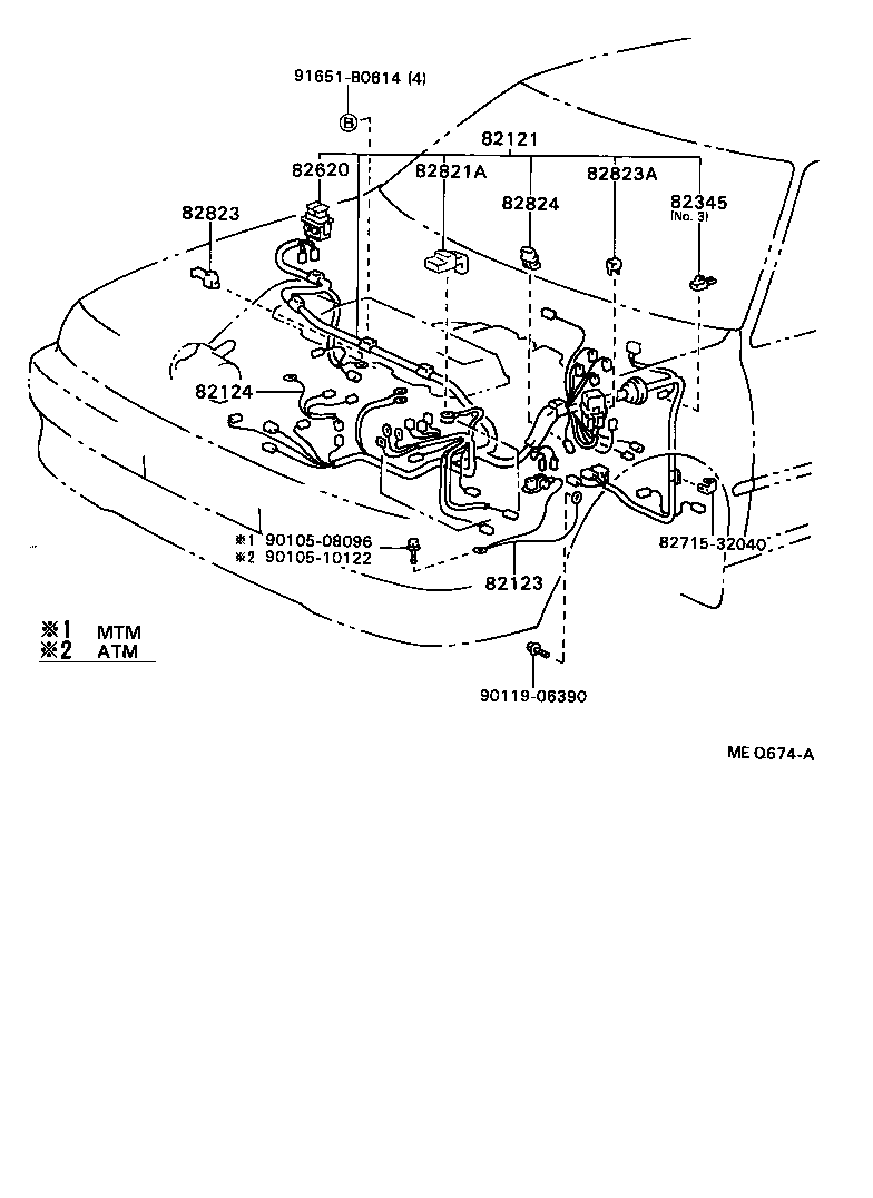 Exploded illustration MEQ674A