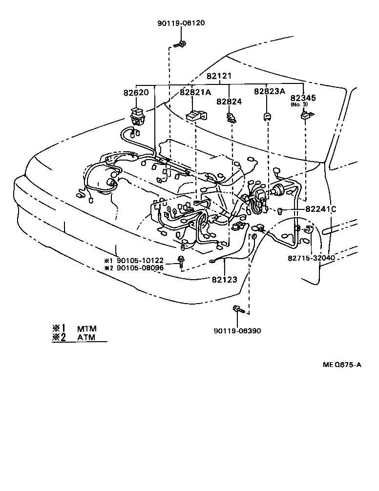 Exploded illustration MEQ675A