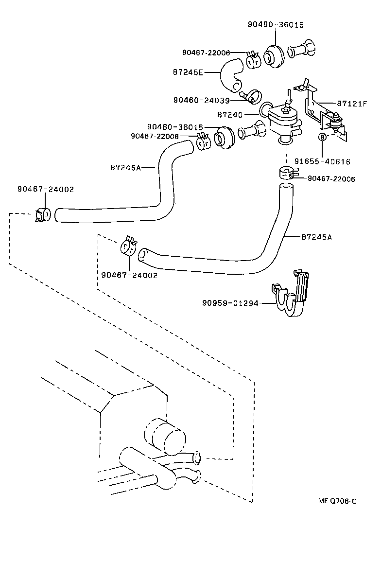 Exploded illustration MEQ706C