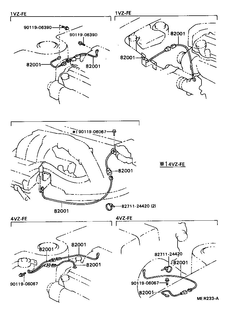 Exploded illustration MER233A