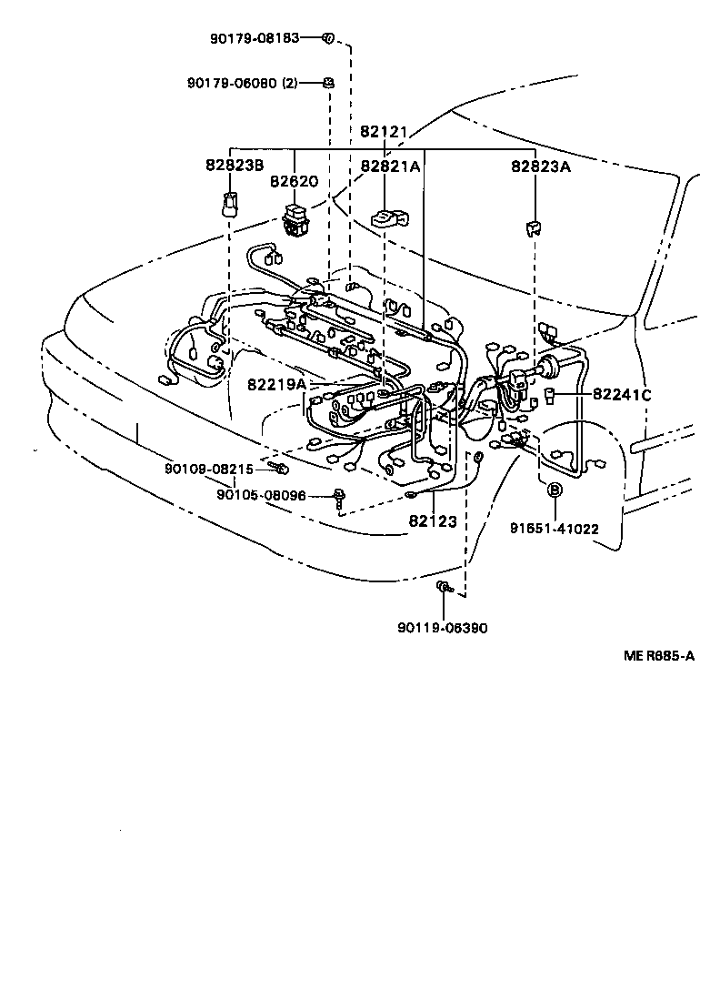 Exploded illustration MER685A