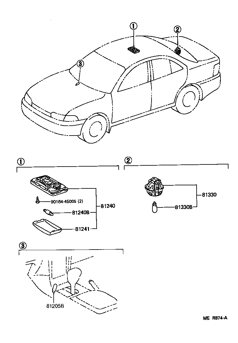 Exploded illustration MER874A