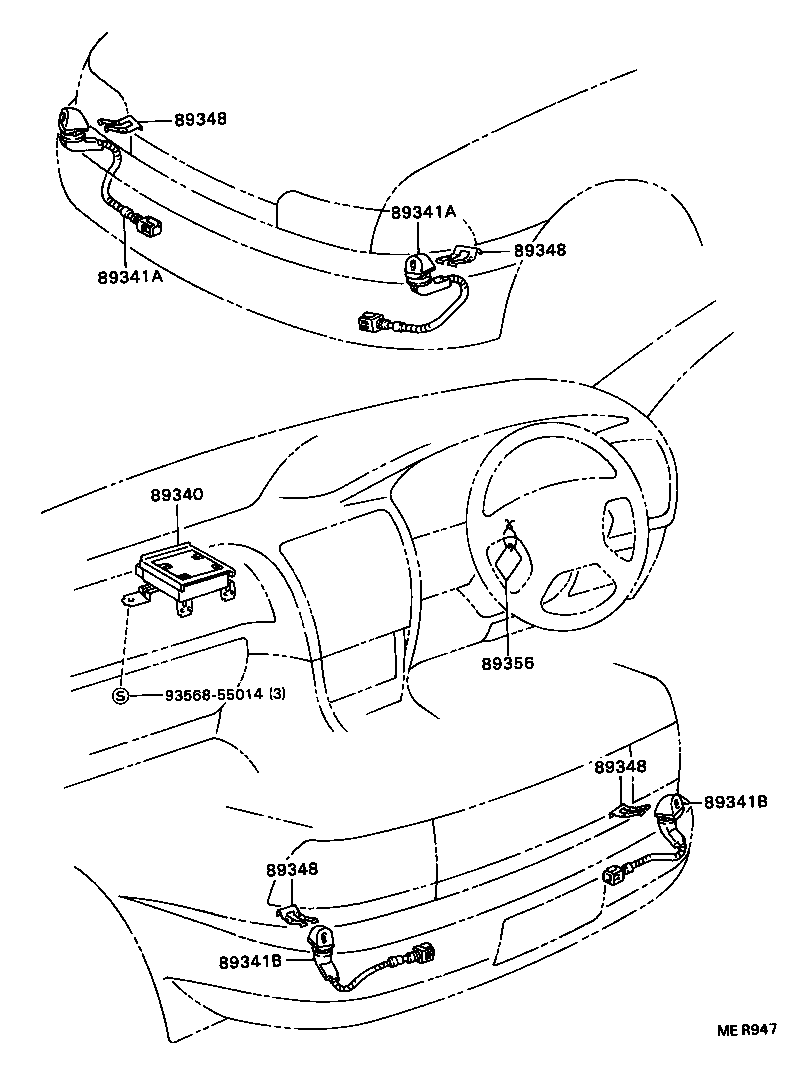 Exploded illustration MER947