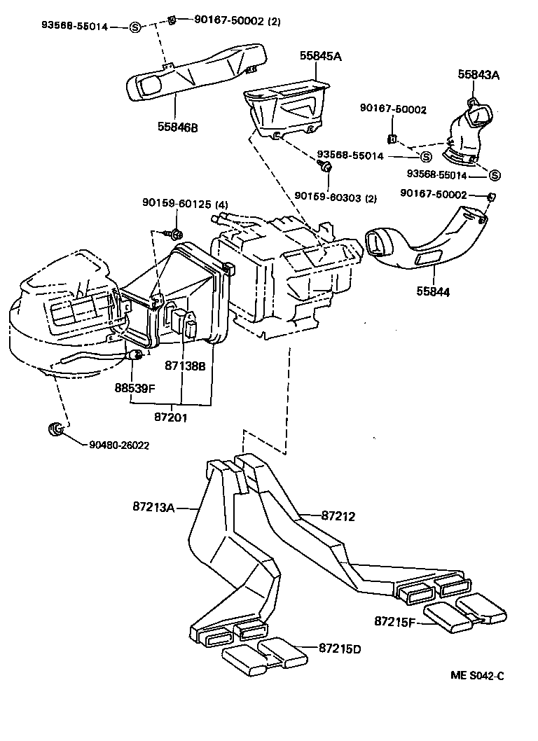 Exploded illustration MES042C