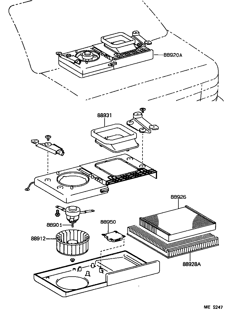 Exploded illustration MES247