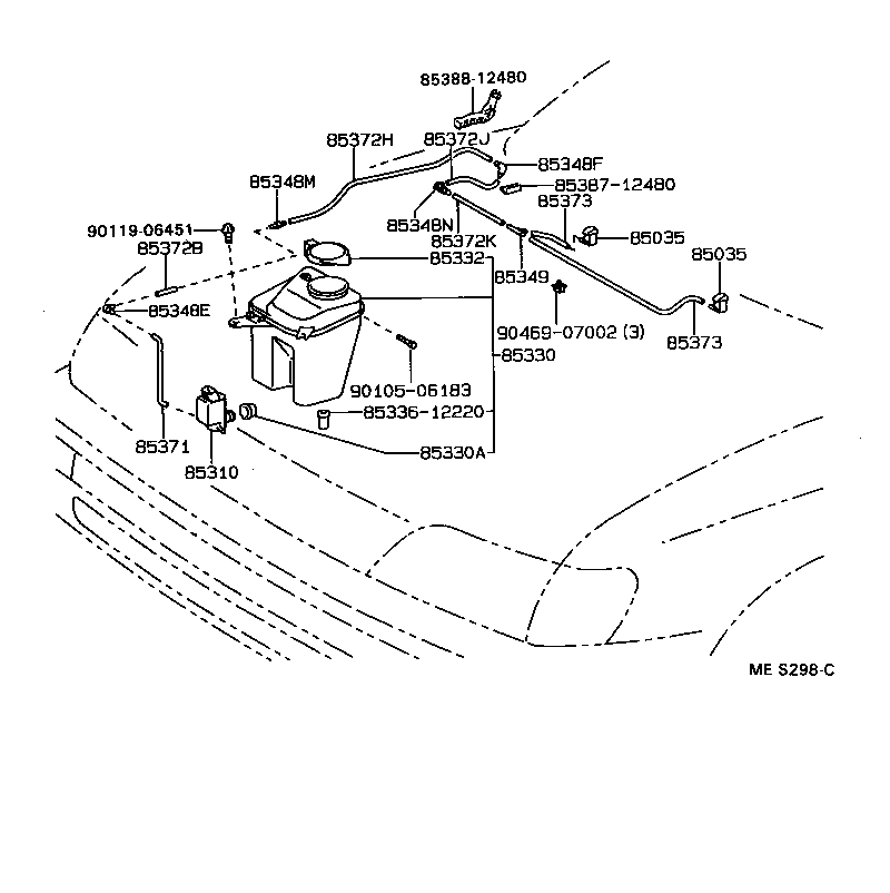 Exploded illustration MES298C
