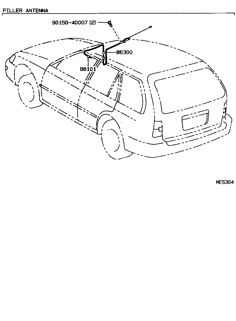 Exploded illustration MES304