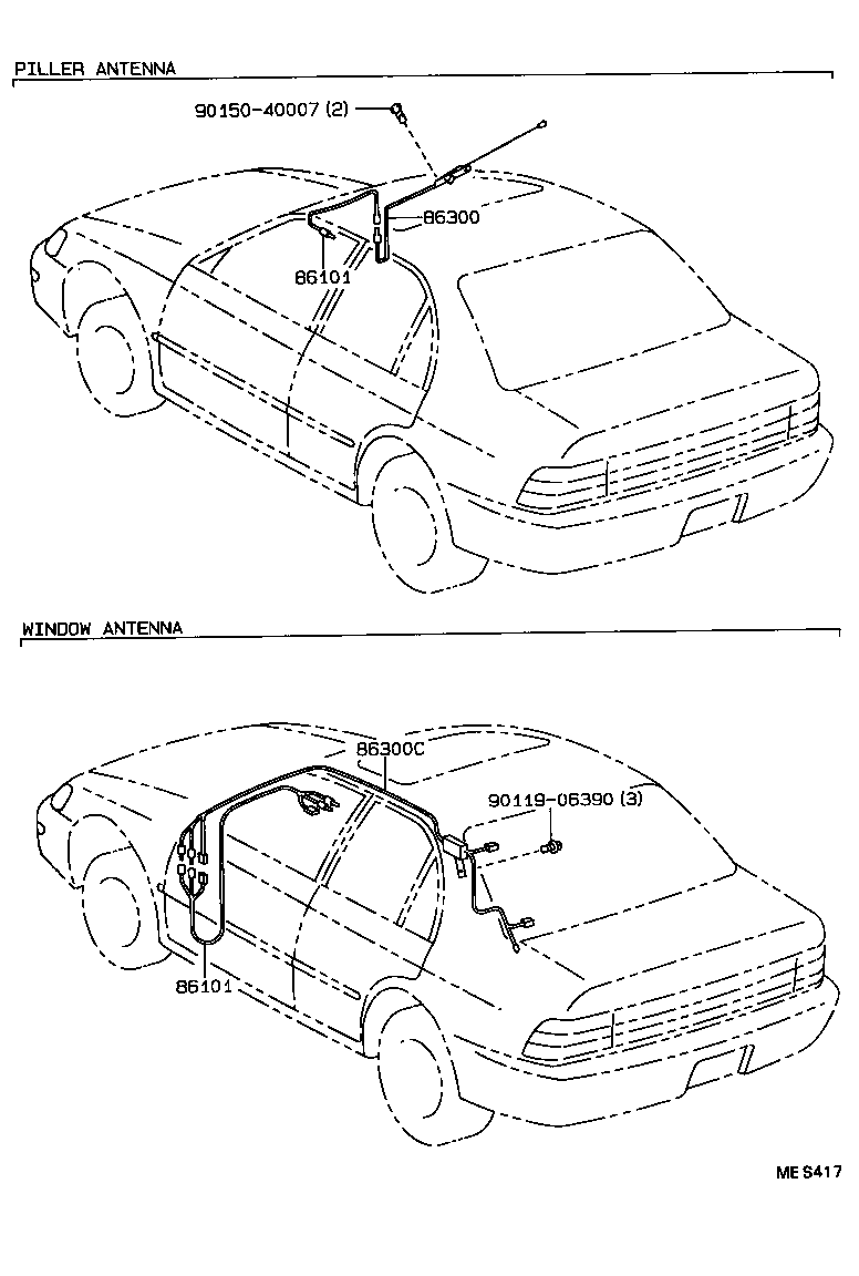 Exploded illustration MES417