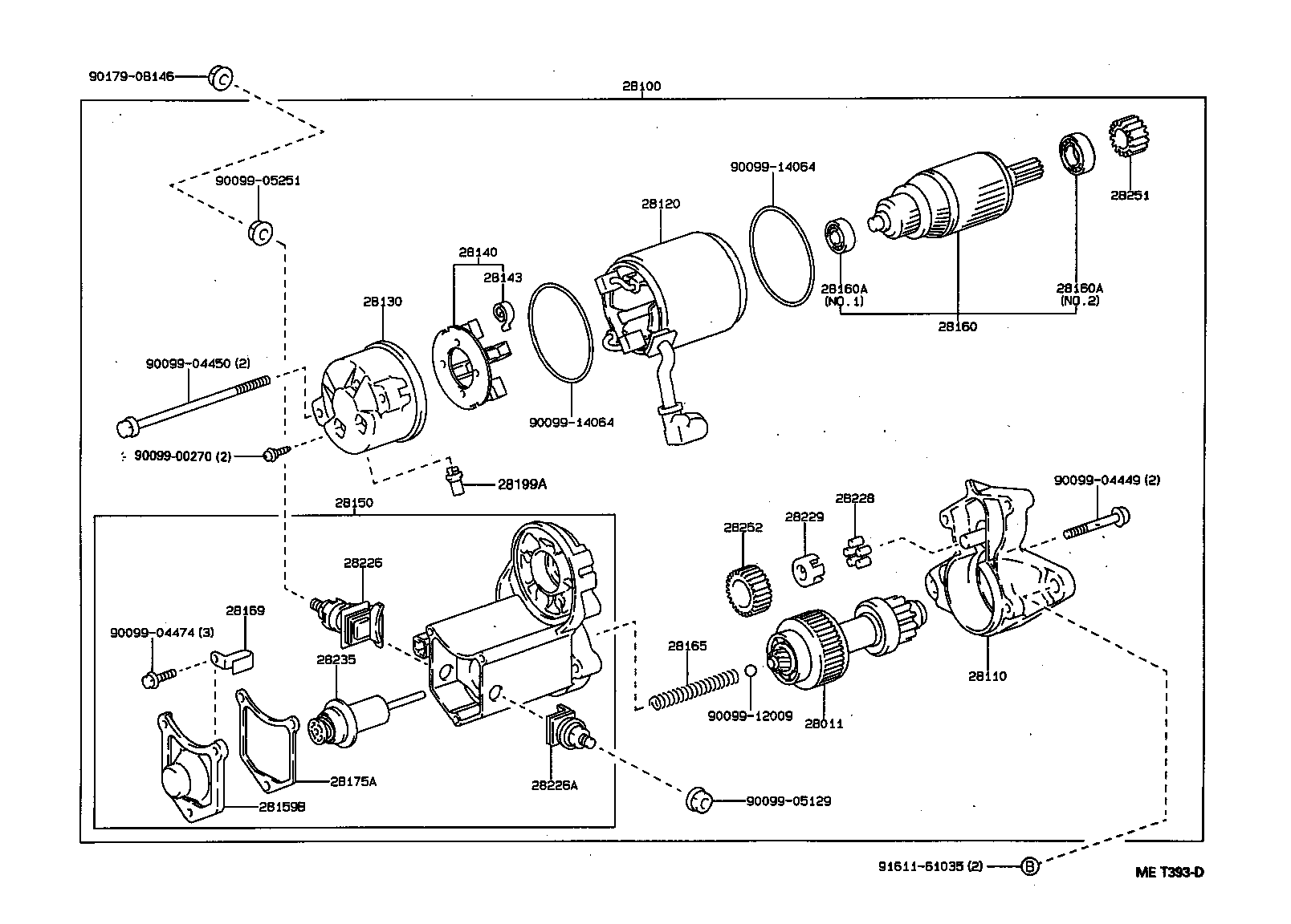 Exploded illustration MET393D
